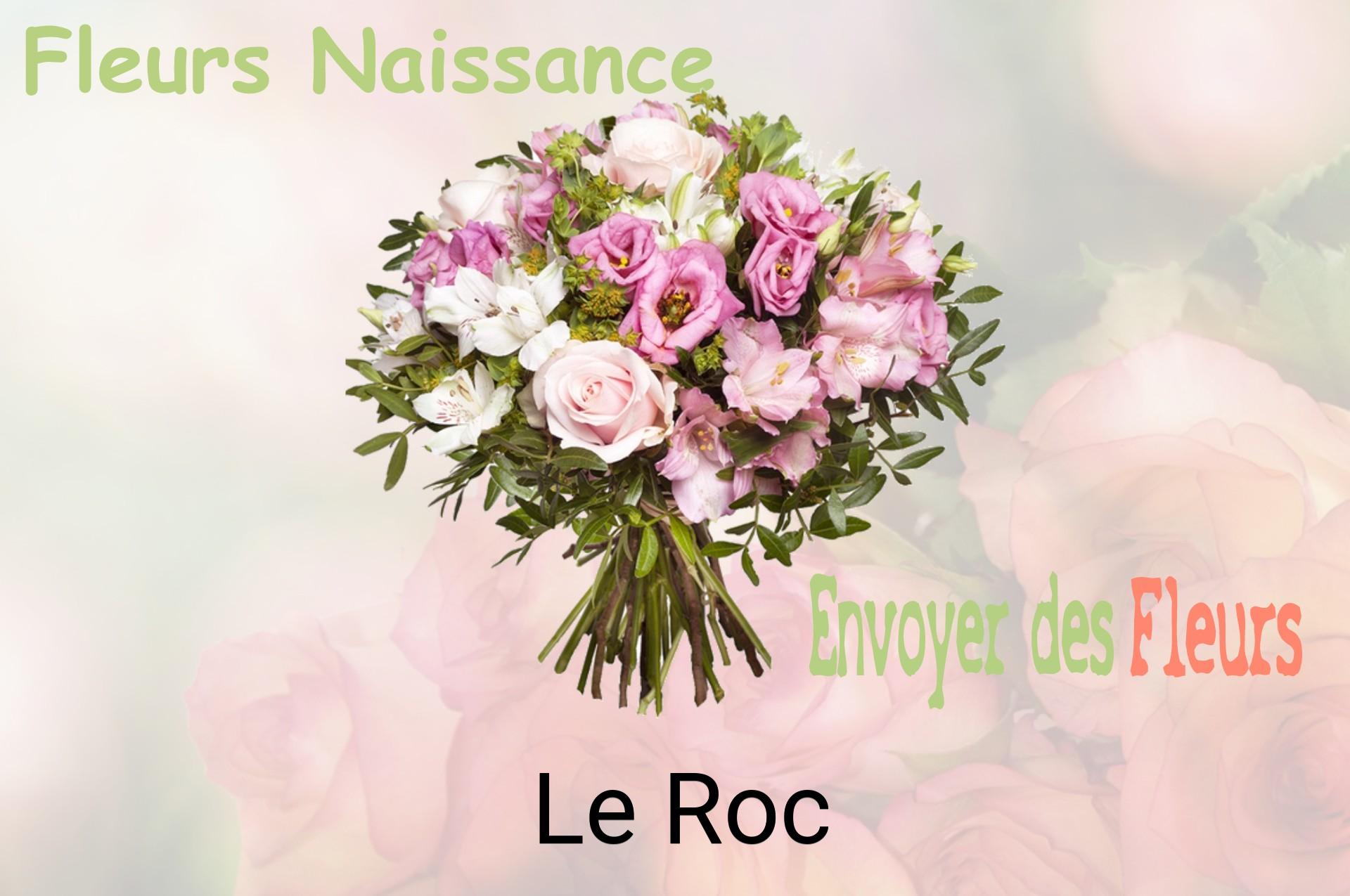 Bouquet de fleurs de naissance livré à Le Roc